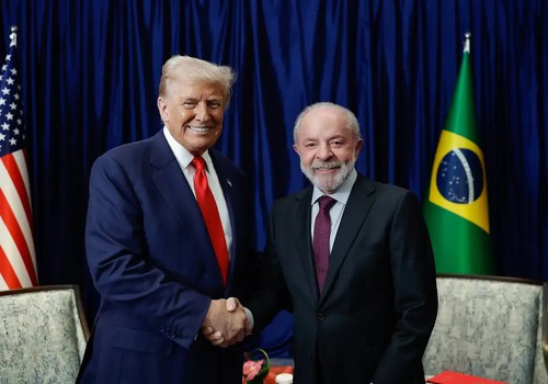 Comércio e crime organizado serão temas da reunião entre Lula e Trump