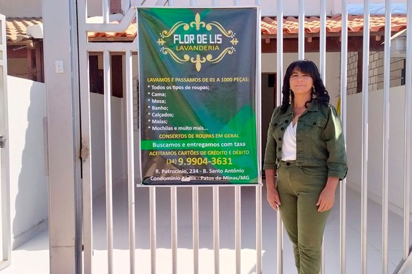 Lavanderia Flor de Liz traz inovação para o mercado patense e faz sucesso entre os clientes