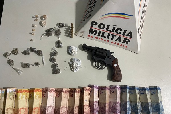 Após denúncia, jovem com diversas passagens é preso com drogas e arma de fogo em São Gotardo