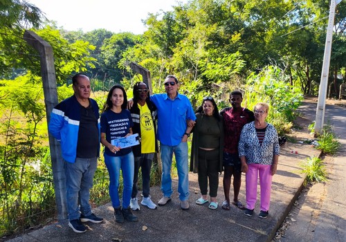 Codema vistoria área de 3.000 metros no bairro Sorriso destinada à Associação Quilombola