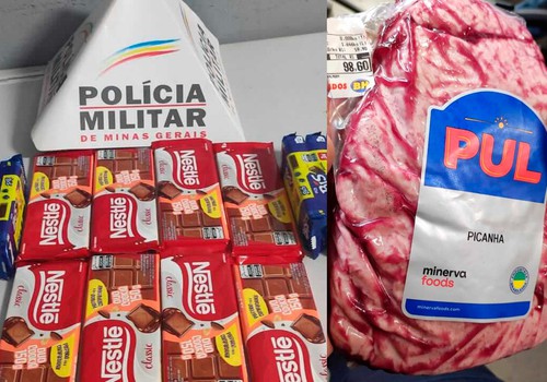 Homem é preso após furtar de peças de picanha e barras de chocolate em Patos de Minas