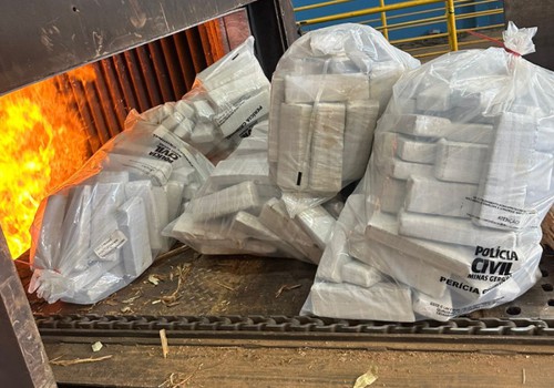 Mais de 600 kg de drogas são incinerados pela PCMG em Patos de Minas