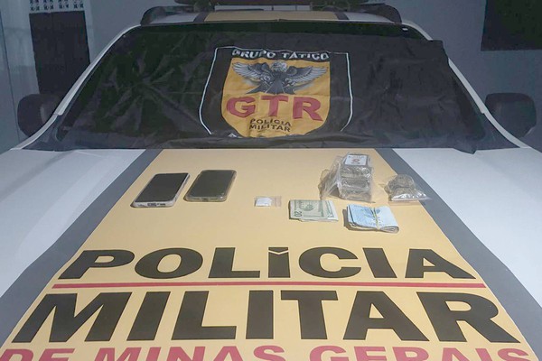 Polícia Militar Rodoviária apreende drogas e prende dois homens por tráfico na BR-352, em Patos de Minas