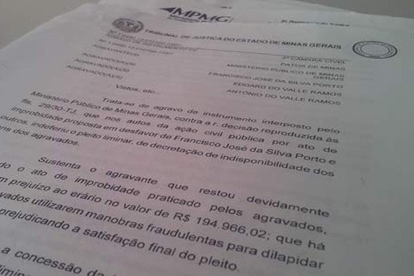 Tribunal de Justiça manda bloquear bens de ex-prefeito de Patos e mais dois