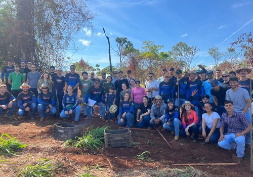 Alunos de Agronomia do Unipam produzem mudas nativas para recuperação de mata em Patos de Minas