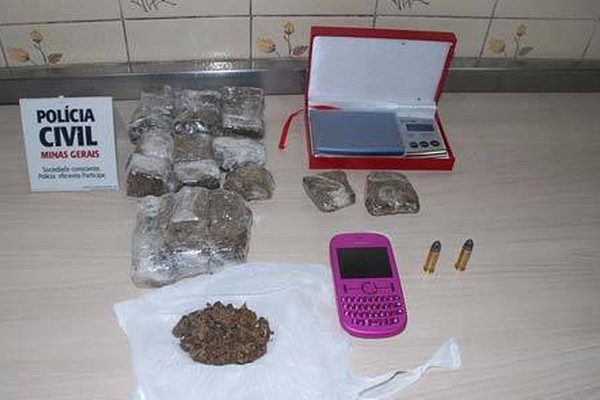 PC prende casal que guardava droga e munições para assaltante de motel