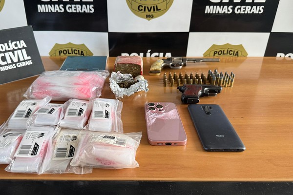 PC vai até casa de mulher presa em Lagoa Grande e apreende drogas, armas e munições