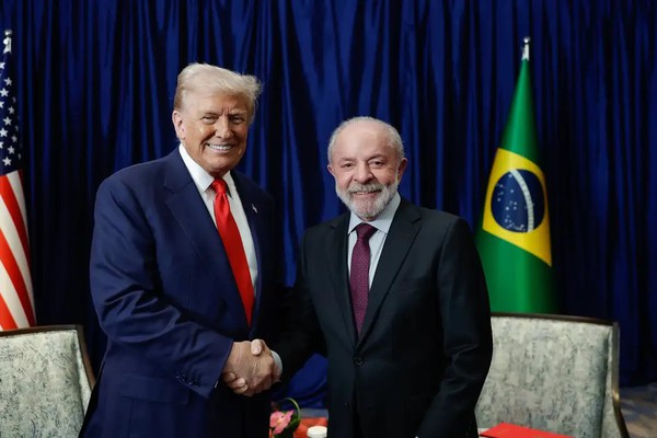 Comércio e crime organizado serão temas da reunião entre Lula e Trump