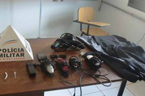PM apreende 3 menores por furto em salão de beleza em Carmo do Paranaíba