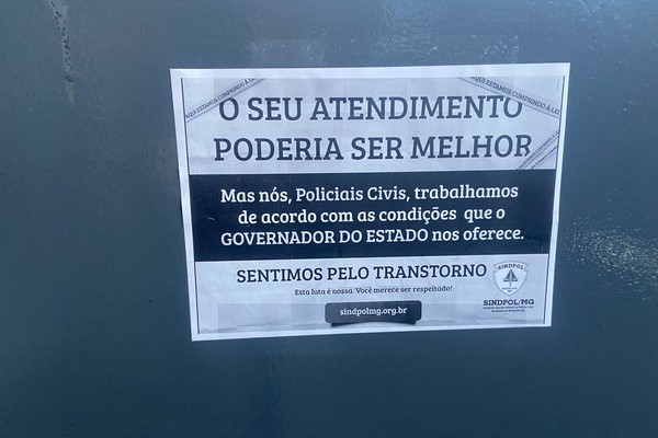 Policiais protestam contra proposta de reajuste e preparam manifestação na visita de Zema