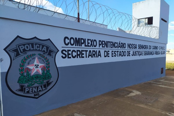 Detento de 25 anos é encontrado morto em cela na penitenciária de Carmo do Paranaíba