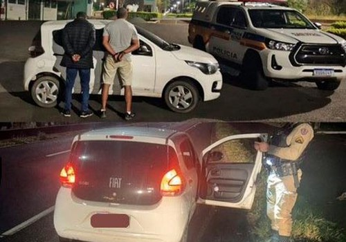 Polícia Militar prende ladrões e recupera caminhonete furtada em Monte Carmelo