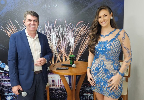 Maria Eduarda, candidata a Rainha Nacional do Milho, destaca trajetória e sobre o sonho de representar a cidade; veja ao vivo