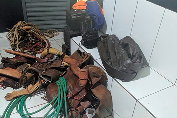 Polícia Militar recupera vários materiais furtados em fazenda próximo a Patos de Minas