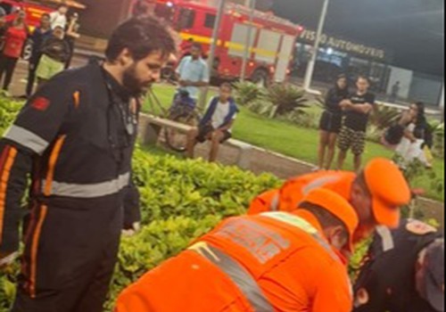 Rapaz de 28 anos é salvo após se afogar na Lagoa Grande; brigadista iniciou os primeiros socorros