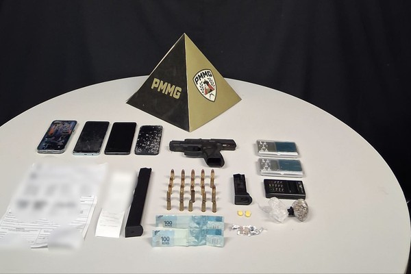 Polícia Militar desarticula grupo suspeito de tráfico e apreende arma de fogo no centro de Patrocínio