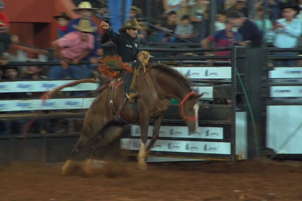 Atual campeão do Rodeio Fenamilho volta a vencer animal e vai ficando na 2ª posição; veja ao vivo