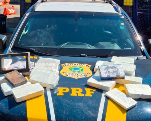PRF apreende cocaína avaliada em R$2 milhões e maquinário para fabricação de droga na BR 365