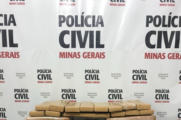 Polícia Civil apreende 50 kg de maconha e prende 4 pessoas em Patos de Minas