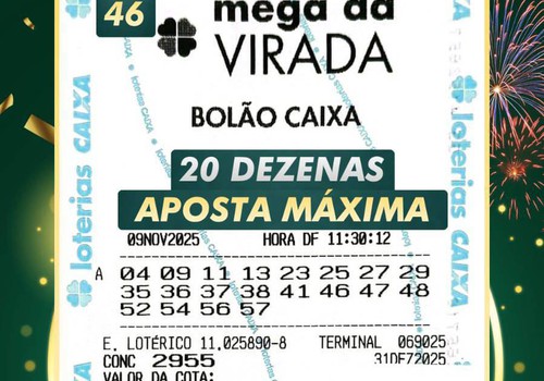 Lotérica Silvano se destaca na Mega da Virada com 46 jogos de 20 dezenas — única da região com apostas nesse formato